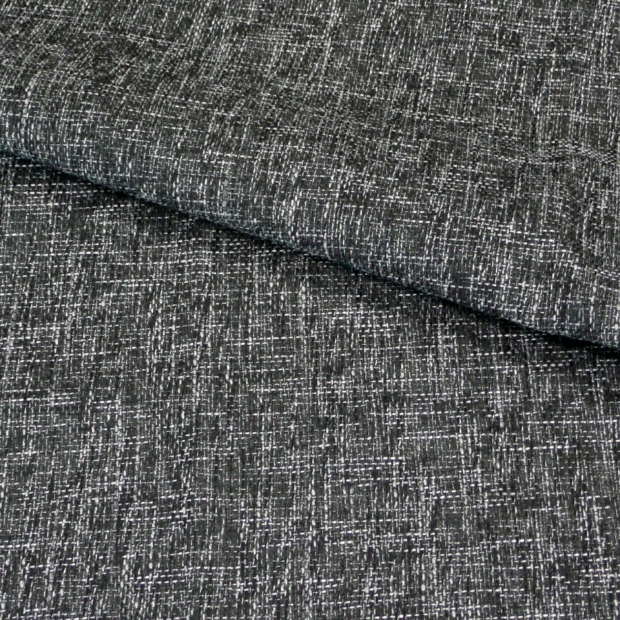 Bezugsstoff Mbelstoff Polsterstoff Meterware Struktur Schwarz