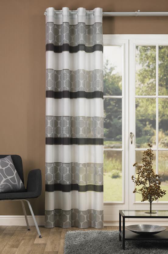 Ösenschal Ösenvorhang Fertigvorhang Vorhang Casino Schwarz