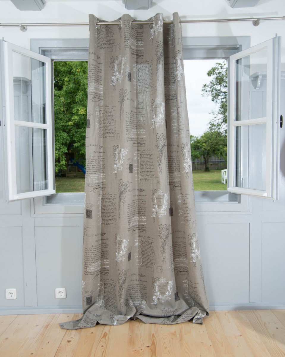 25156 Vorhang Gardine oesenschal Bird Trail Rose 245cm_2